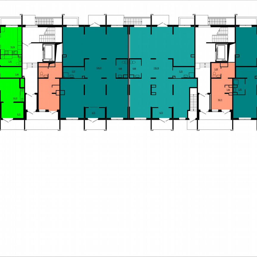 Апартаменты-студия, 35,1 м², 1/8 эт.