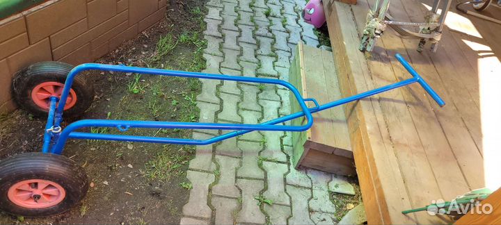 Тележка для надувной лодки + трансевые колёса