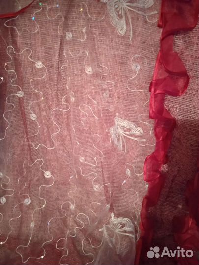 Тюль с ламбрикеном для спальни, кухни, 3 метра