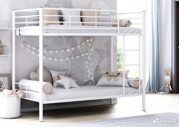 Двухъярусная кровать металлические