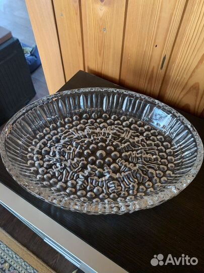 Хрустальное блюдо для рыбы