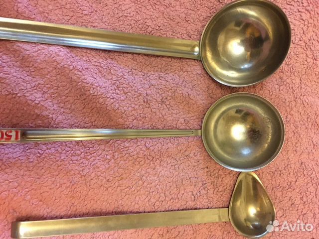 Половники 0,25 / 0,2 / 0,15 литра. дуршлаг 2литра