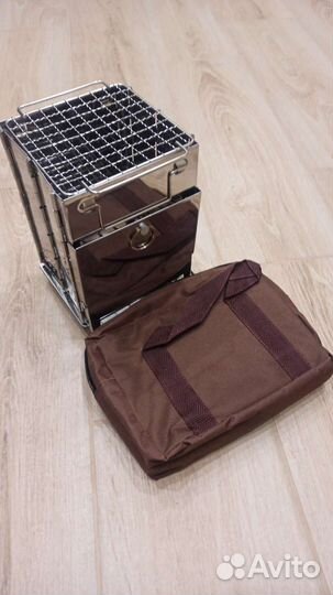 Складная печь-гриль щепочница