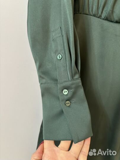 Платье рубашка зеленое Love republic