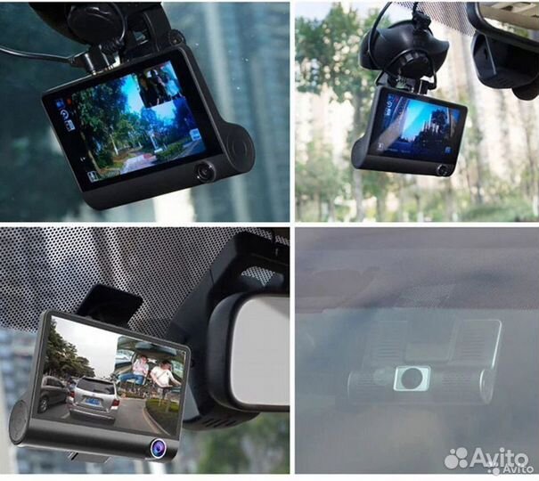 Видеорегистратор c 3-я камерами Video Сar WDR full