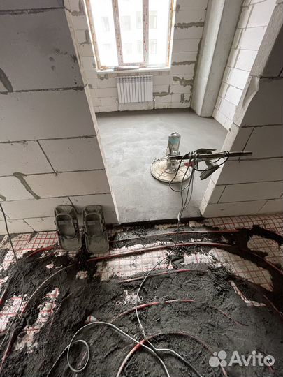 Полусухая стяжка пола