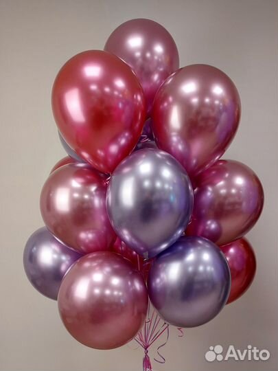 Воздушные шары и цветы