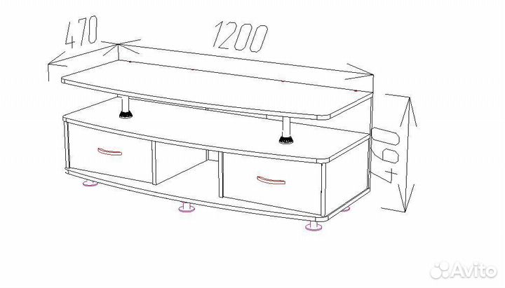 Тумба телевизионная тв-13