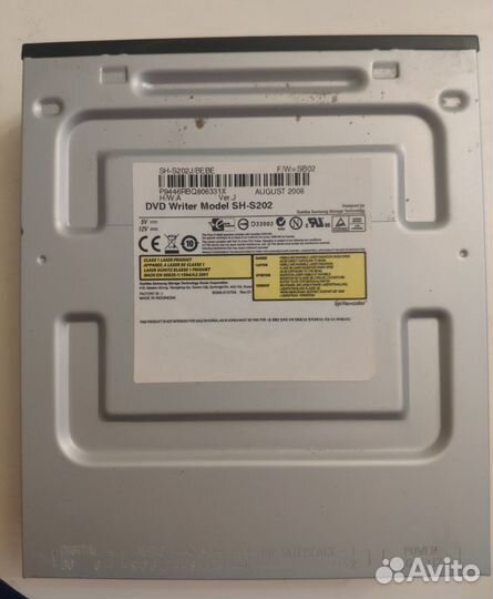 Dvd writer model sh-s202 двд ром пишущий