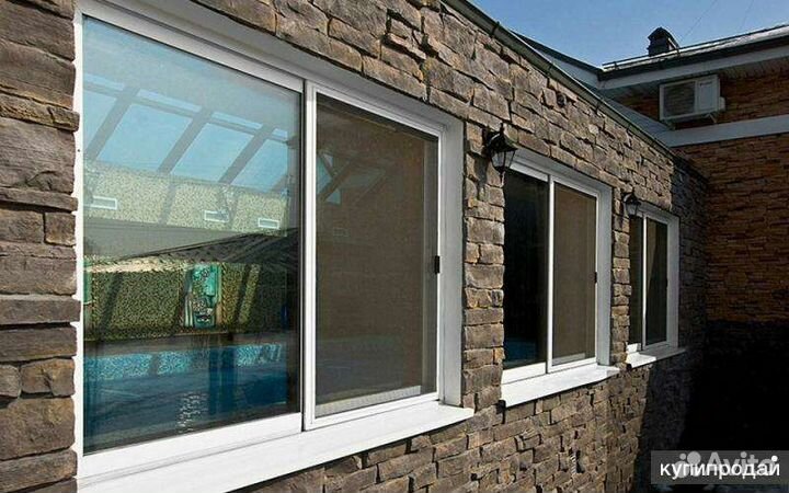 Пластиковые окна на дачу и в дом с отделкой