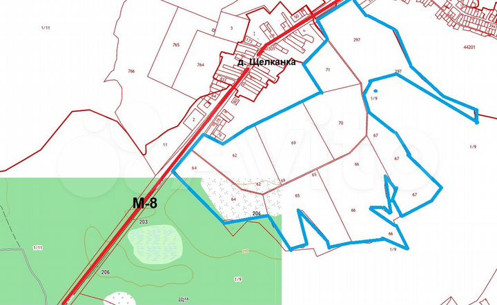 Участок 140 га (СНТ, ДНП)