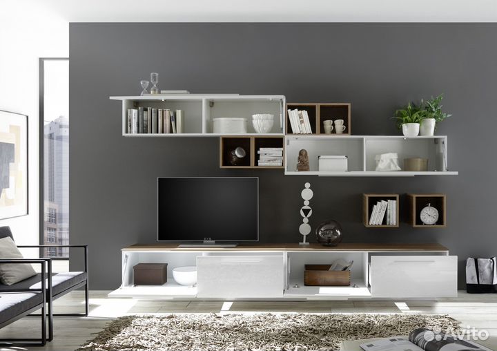 Гостиная. Тумба под телевизор. Шкаф подвесной