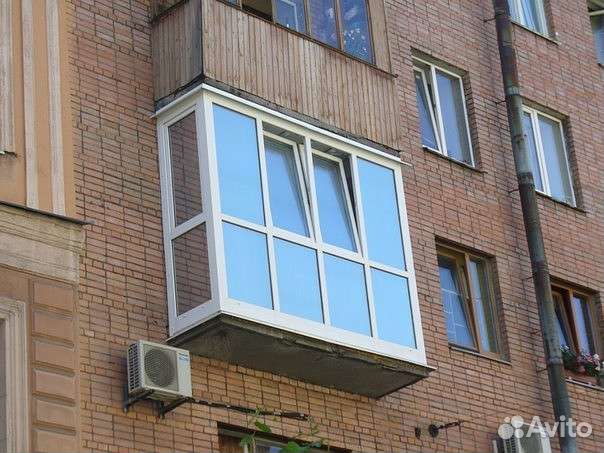 Французский балкон пластиковый в 5 этажку