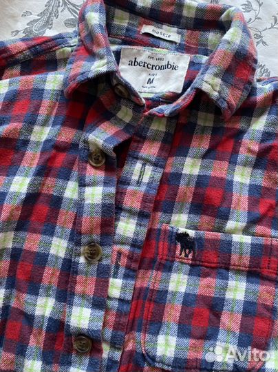 Рубашка в клетку детская фланель