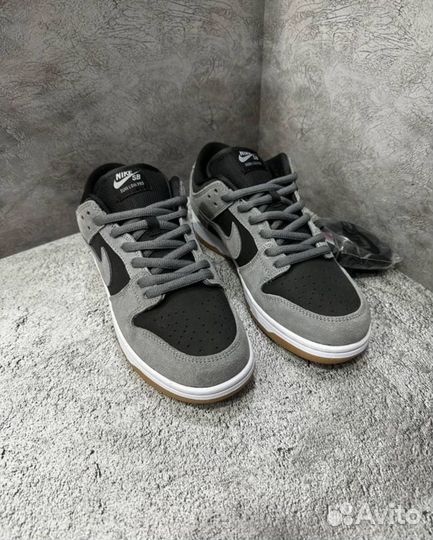 Nike SB Dunk Low Dark Grey Black Gum - кроссовки