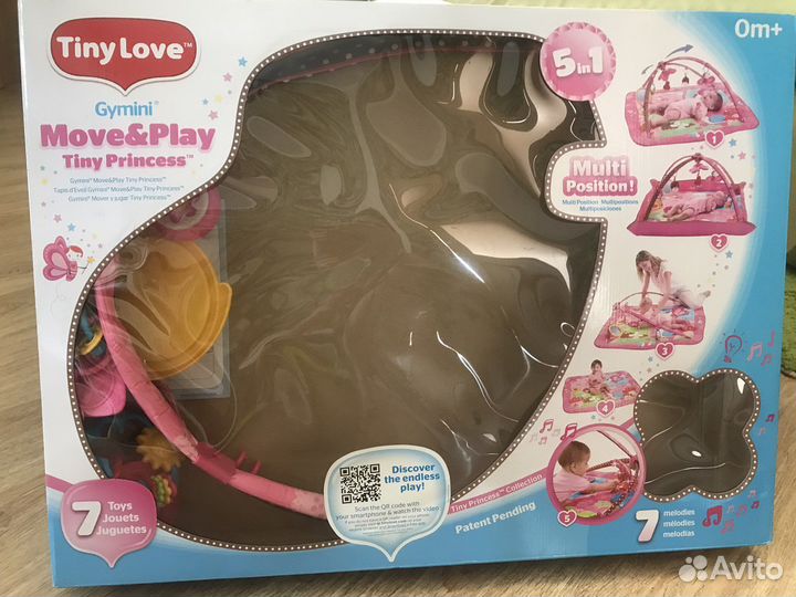 Развивающий коврик tiny love принцесса