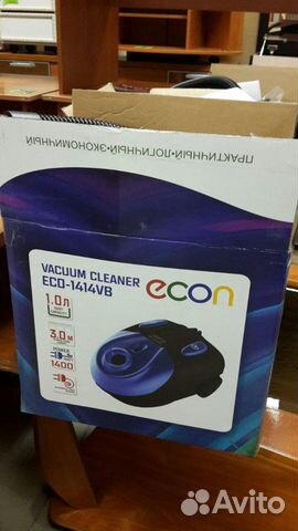 Пылесос новый econ vacuum cleaner ECO-1414VB Б1