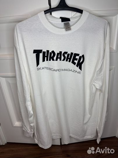 Лонгслив Thrasher Сlassic Print White оригинал