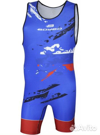 Трико борцовское BoyBo Flag, одностороннее