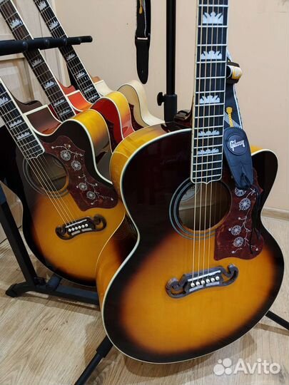 Акустическая гитара gibson J200 новая
