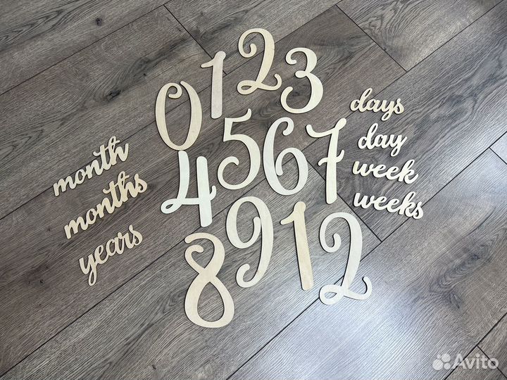 Деревянные цифры
