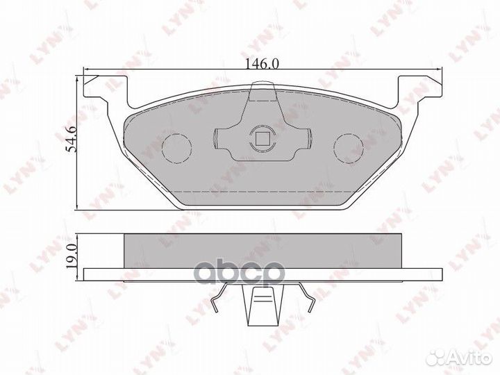 Колодки тормозные дисковые перед BD8003 LYN