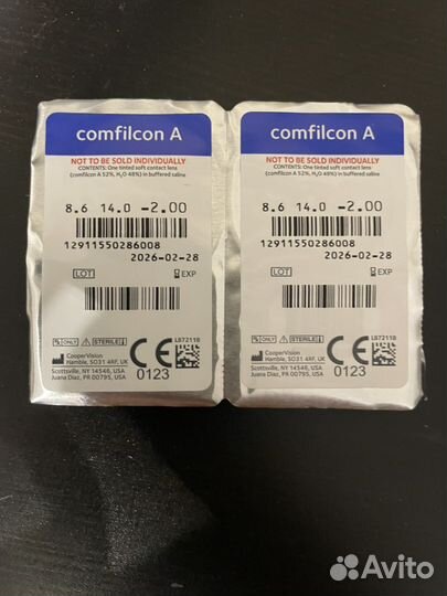 Линзы контактные