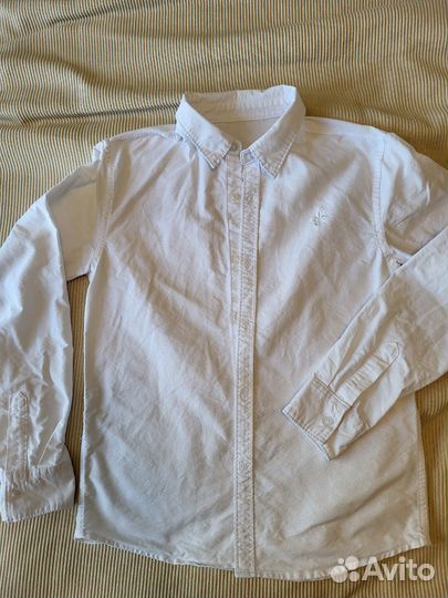 Рубашка белая для мальчика 158-164 см