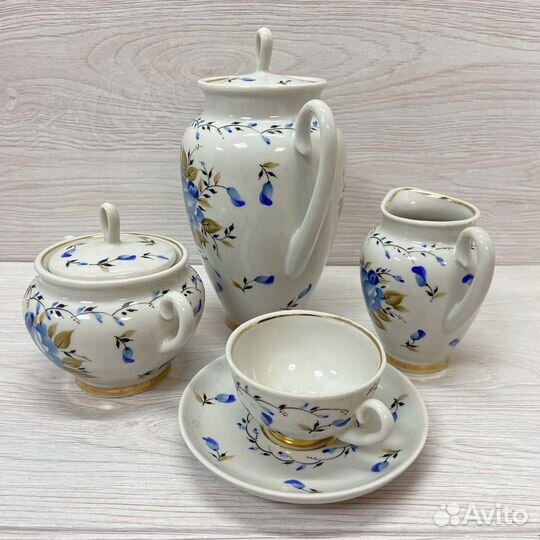 Сервиз кофейный Тет-а-тет фарфор Пролетарий