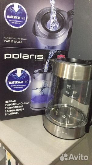Чайник Polaris PWK 1711cgld выбор температуры