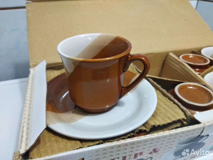 Набор чашки и блюдца по 6 шт