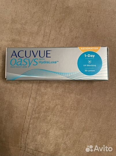 Линзы контактные acuvue oasys 1day D-2,25 CYL-1,25