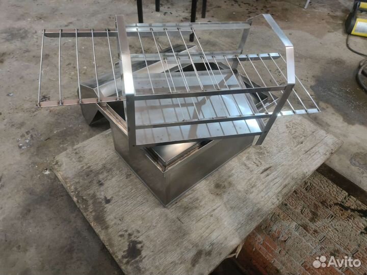 Коптильня горячего копчения из нержавейки