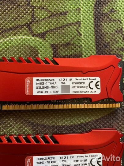 Kingston DDR3 16Gb (2x8Gb) HyperX Savage 1866MHz