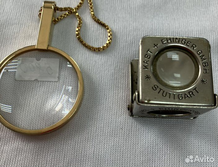 Лупа на цепочке, карманная