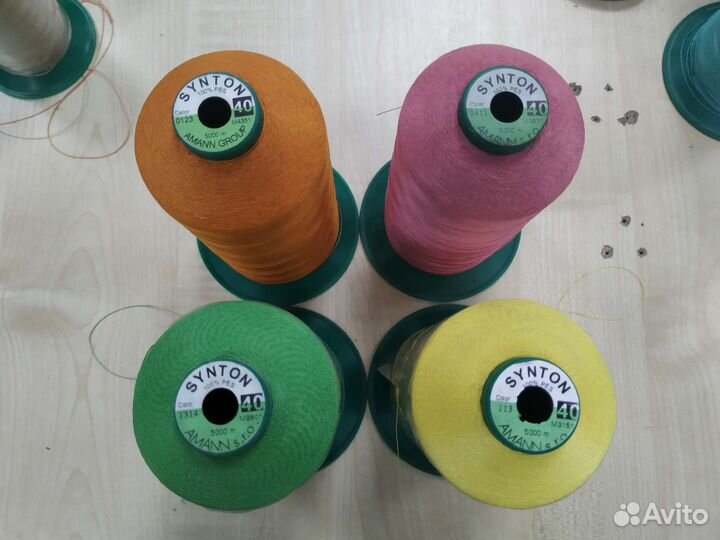 Нитки synton толщина 20,40 цветные