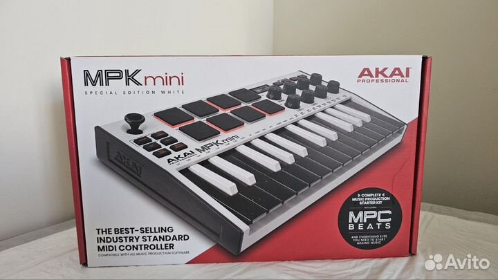 Akai MPK Mini MK3 (новая клавиатура, белая)