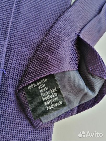 Мужской галстук шелк, портмоне Petek натур кожа