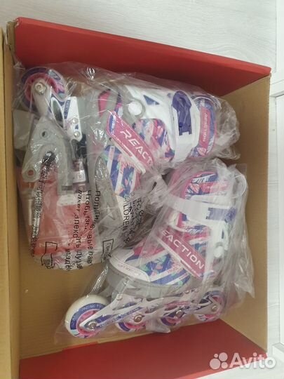 Роликовые коньки детские раздвижные reaction 26 31