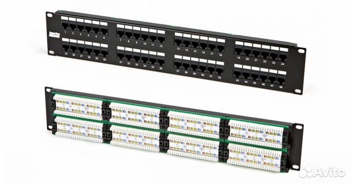 Патч панели на 24 порта и на 48 портов