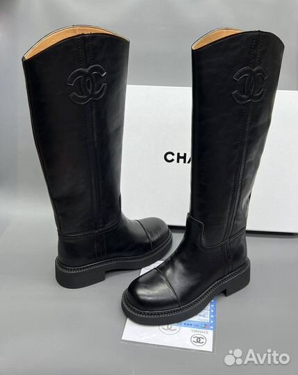 Сапоги chanel демисезон