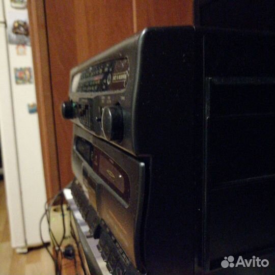 Магнитафон sharp wf 950ht bk, радио фм кассеты дрг