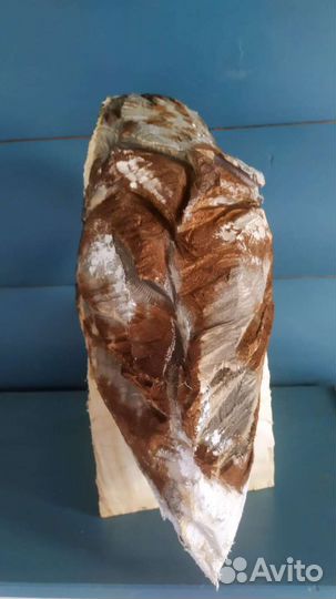 Сова скульптура из дерева