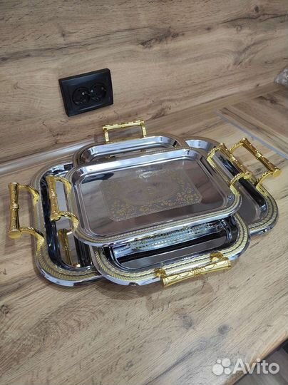 Поднос металлический новый