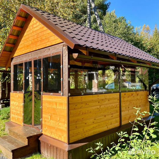 Мягкие окна для беседки