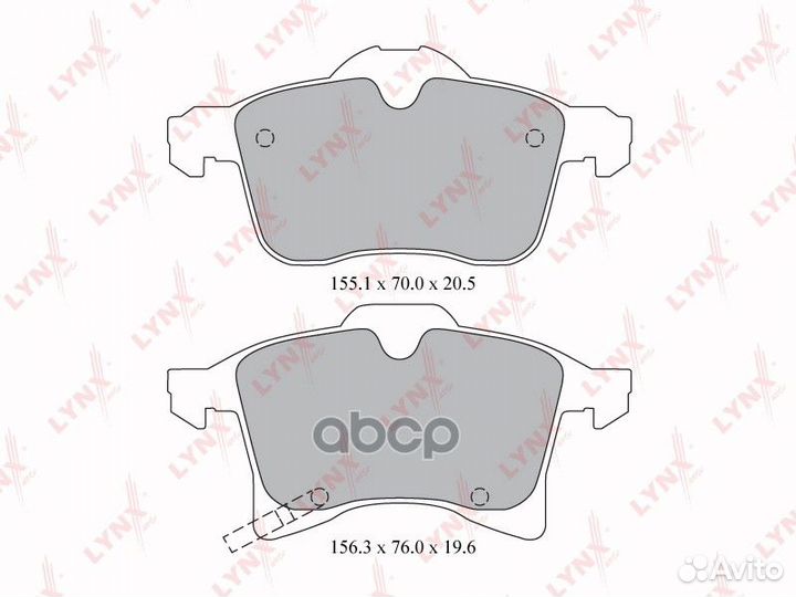 Колодки тормозные дисковые перед BD5908 LYN