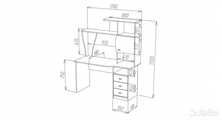 Компьютерный стол