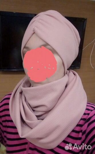 Женский головной убор тюрбан и снуд