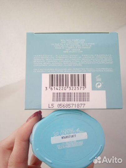Духи Парфюм Miu Miu 100 мл