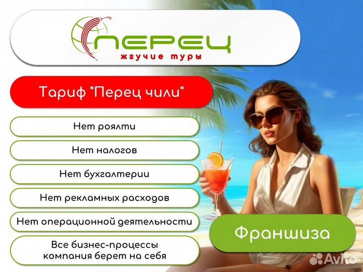 Франшиза турагентство под ключ Безубыточная франшиза